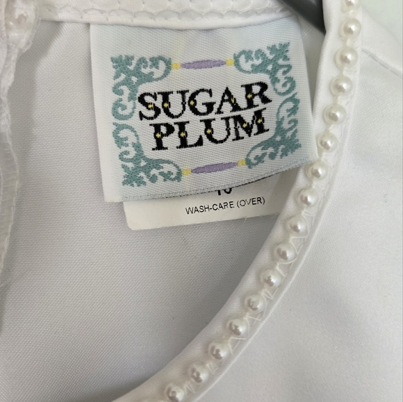 Sugar Plum Flower Girl Baptism Dress Size 10 - Picture 7 of 9